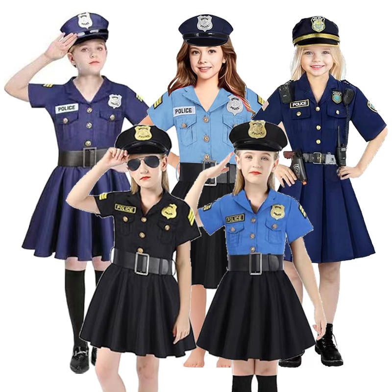 Ethnic Fashion Wear - Kostium policyjny dla dzieci na Halloween,
