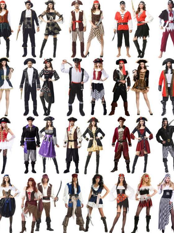 Ethnic Wear Fashion Brand - Kostium pirata na Halloween dla dorosłych,
