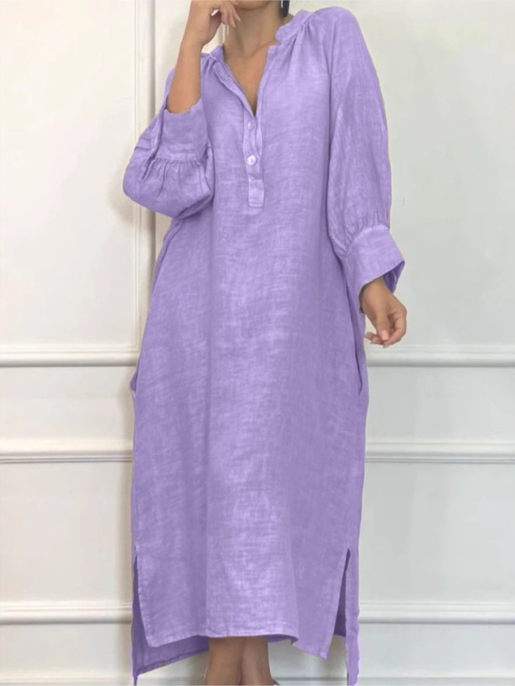 Modne bawełniane lniane sukien – Ethnic Fashion Wear recenzja i cena