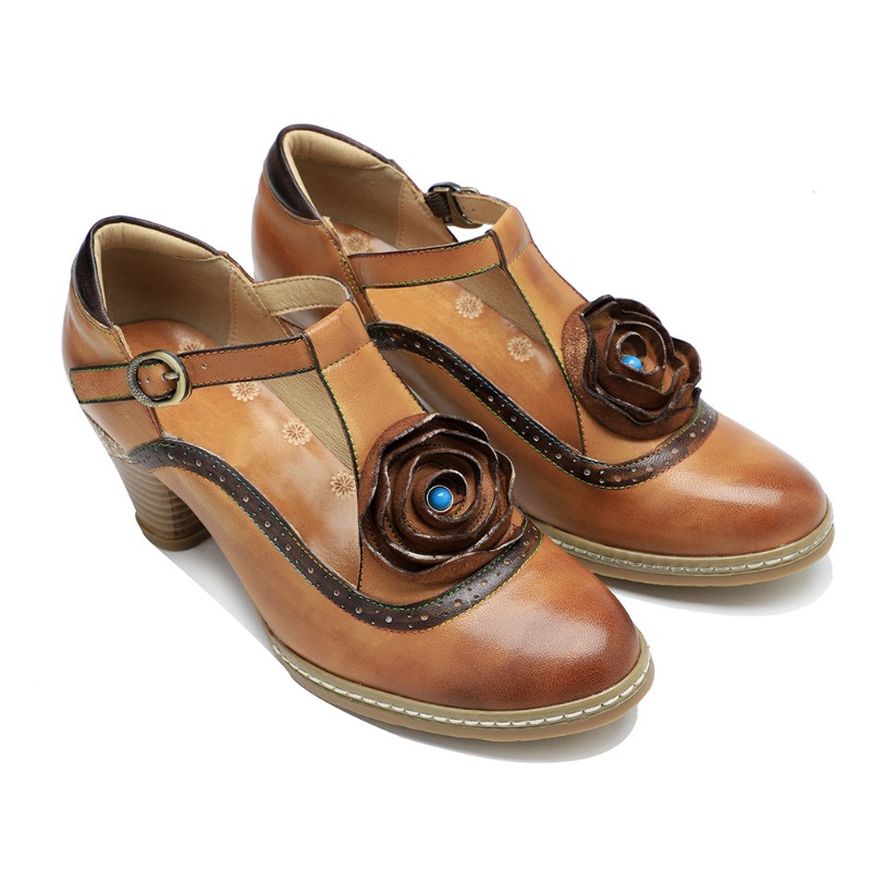 5cm Skórzane buty damskie z ow – Women'S Ethnic Fashion Brands recenzja i cena