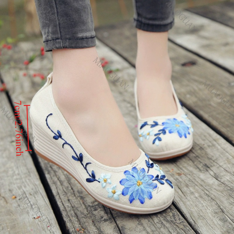 Haftowane damskie wygodne buty – Ethnic Fashion In recenzja i cena