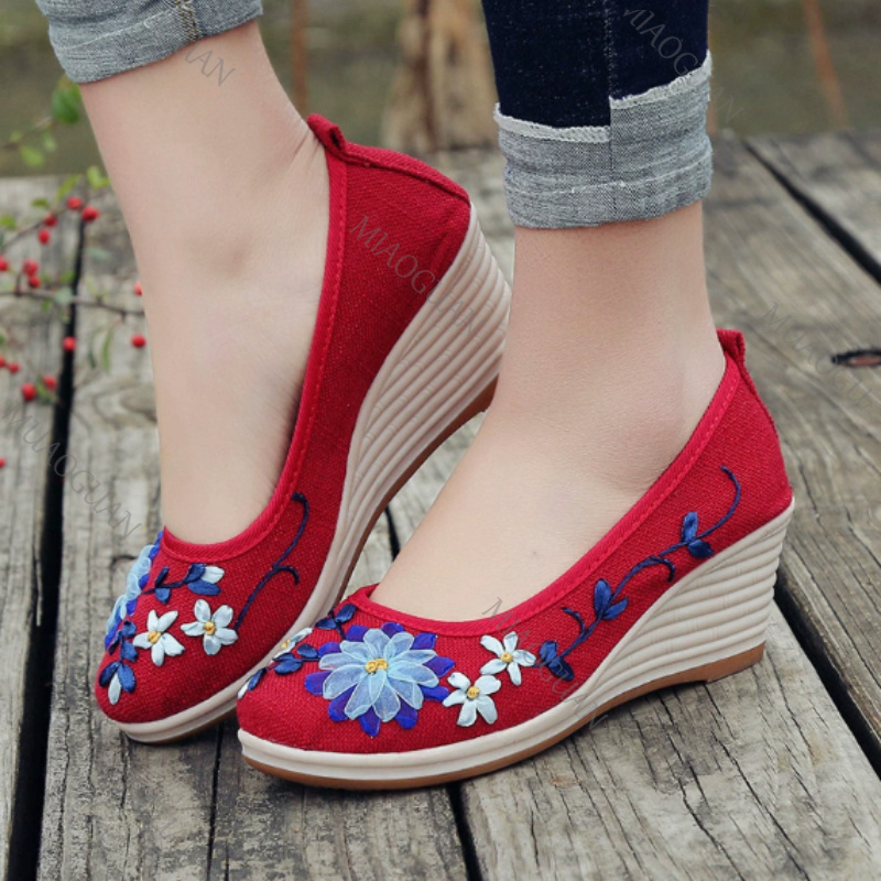 Haftowane damskie wygodne buty – Ethnic Fashion In recenzja i cena