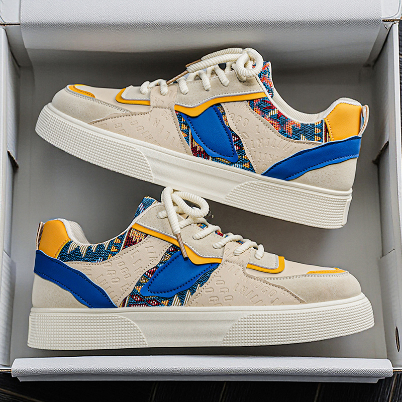 Męskie sneakersy vintage z pat – Ethnic Fashion Wear recenzja i cena