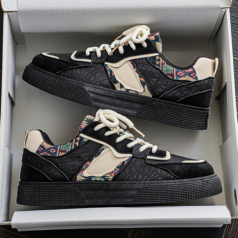 Męskie sneakersy vintage z pat – Ethnic Fashion Wear recenzja i cena