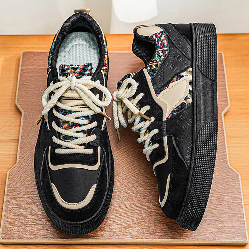 Męskie sneakersy vintage z pat – Ethnic Fashion Wear recenzja i cena