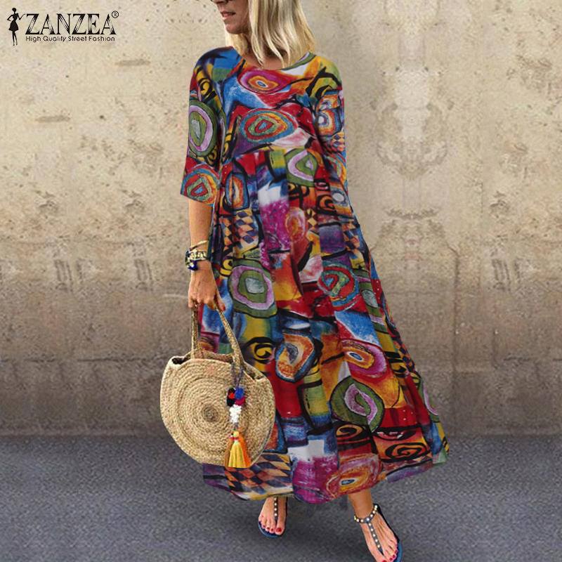 Sukienka plisowana ZANZEA dams – Ethnic Fashion Wear recenzja i cena