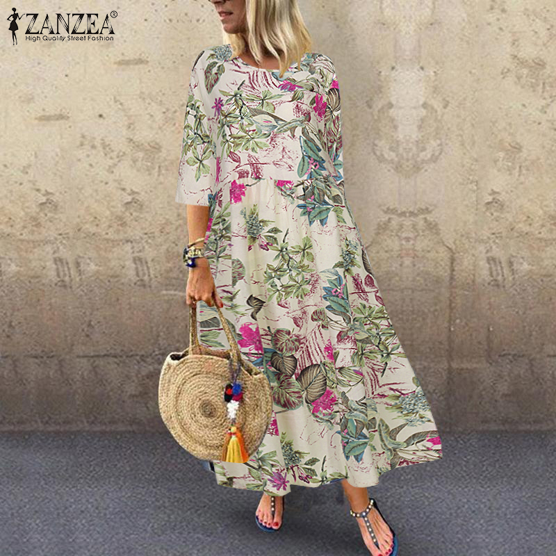 Sukienka plisowana ZANZEA dams – Ethnic Fashion Wear recenzja i cena