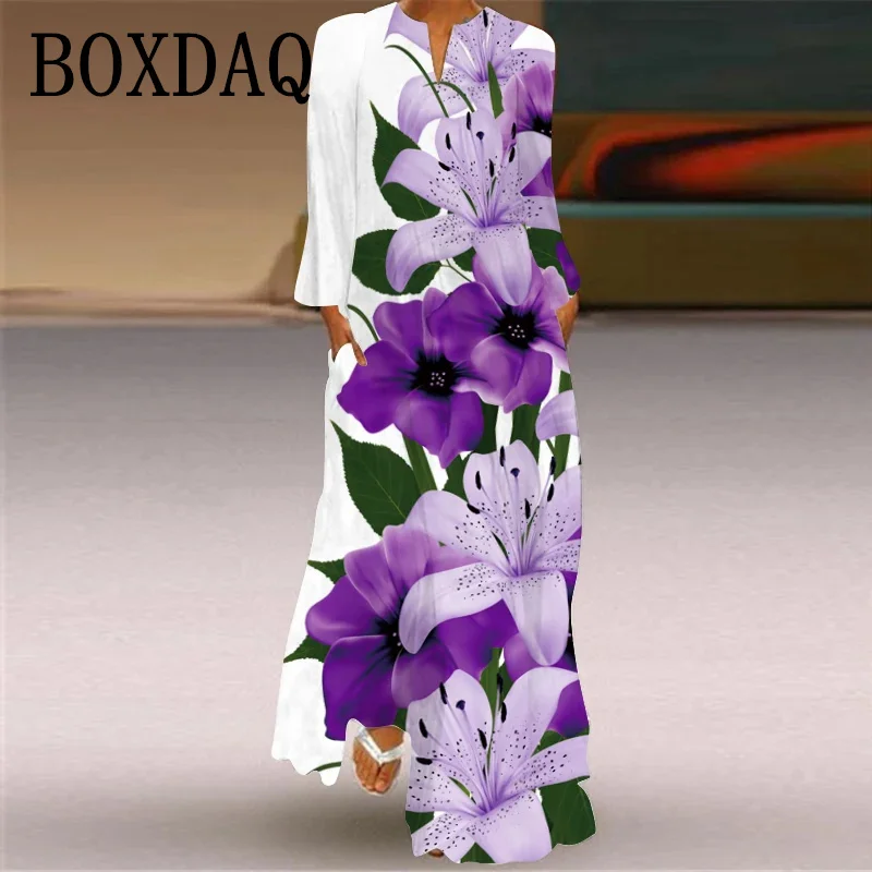 Damska Sukienka Maxi Wiosna Je – Ethnic Fashion Wear recenzja i cena