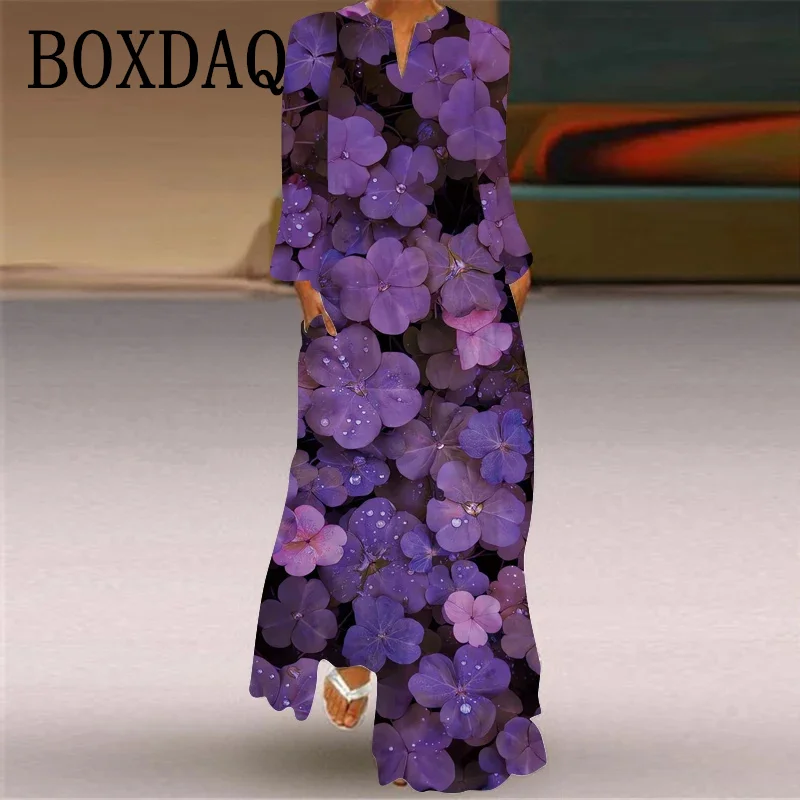 Damska Sukienka Maxi Wiosna Je – Ethnic Fashion Wear recenzja i cena