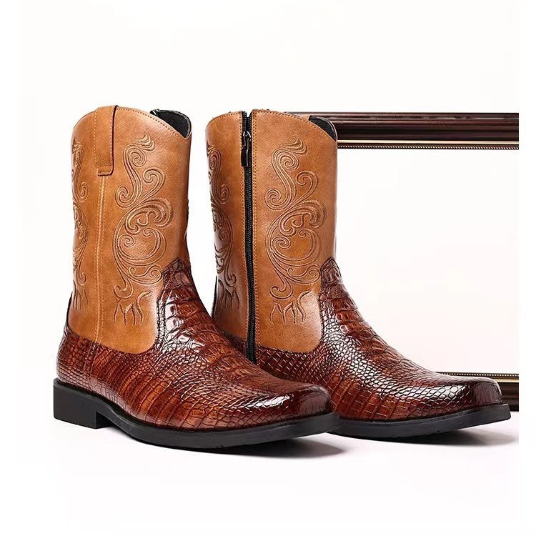 Modne, tłoczone męskie buty ko – Ethnic Fashion In recenzja i cena